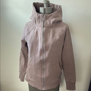 Lululemon Mauve Scuba Zip-Up Hoodie